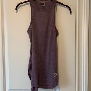 Gymshark Purple Marl Racer Scoop Vest - Small